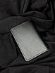 Обкладинка на паспорт із натуральної гладкої шкіри SR008 (чорний), фото 5