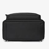 Жіночий міський рюкзак нейлоновий сучасний чорний (205032), фото 4