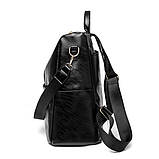 Жіночий міський рюкзак із штучної шкіри чорний (2011482), фото 4