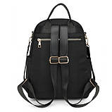Жіночий міський рюкзак нейлоновий чорний (207052), фото 7