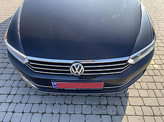 Накладки на фари і капот для Volkswagen Passat B8 2015+ 3шт Хром-нерж (TAN24)