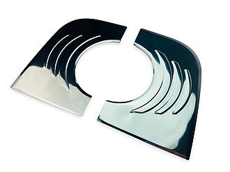 Накладка (обводка) заднього логитипа (2 шт. нерж) - Mercedes Sprinter 906/Crafter 2006-2018 (TAN24)