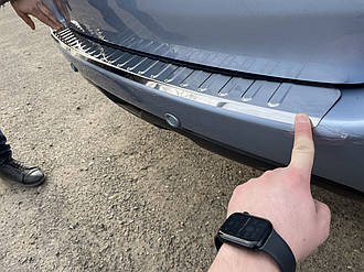 Накладка на задній бампер для Renault Koleos 2008-2016 Хром-нерж (TAN24)