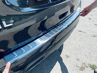 Накладка на задній бампер для Nissan X-Trail 2013+ Хром-нерж (TAN24)