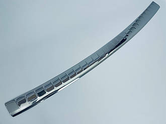 Накладка на задній бампер для Nissan Qashqai 2014-2017 Хром-нерж (TAN24)