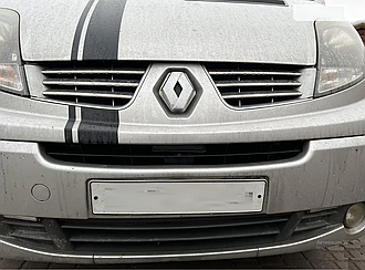 Накладка на передню решітку для Renault Trafic II 2007-2015 6 шт. P. Steel (TAN24)