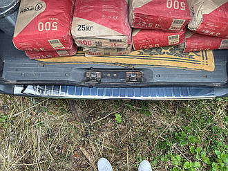 Накладка на задній бампер для Mercedes Vito W639 2004-2014 Хром-нерж (TAN24)