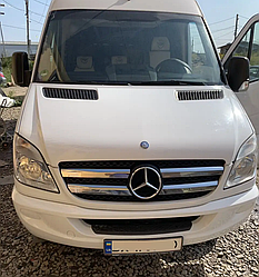 Накладка на передню решітку для Mercedes Sprinter 906 2006-2013 4шт (TAN24)