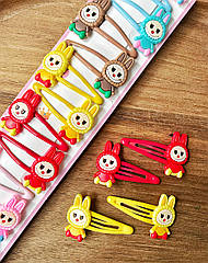 Дитячі заколочки тік-так 10 пар/уп ЛАЛУБУ