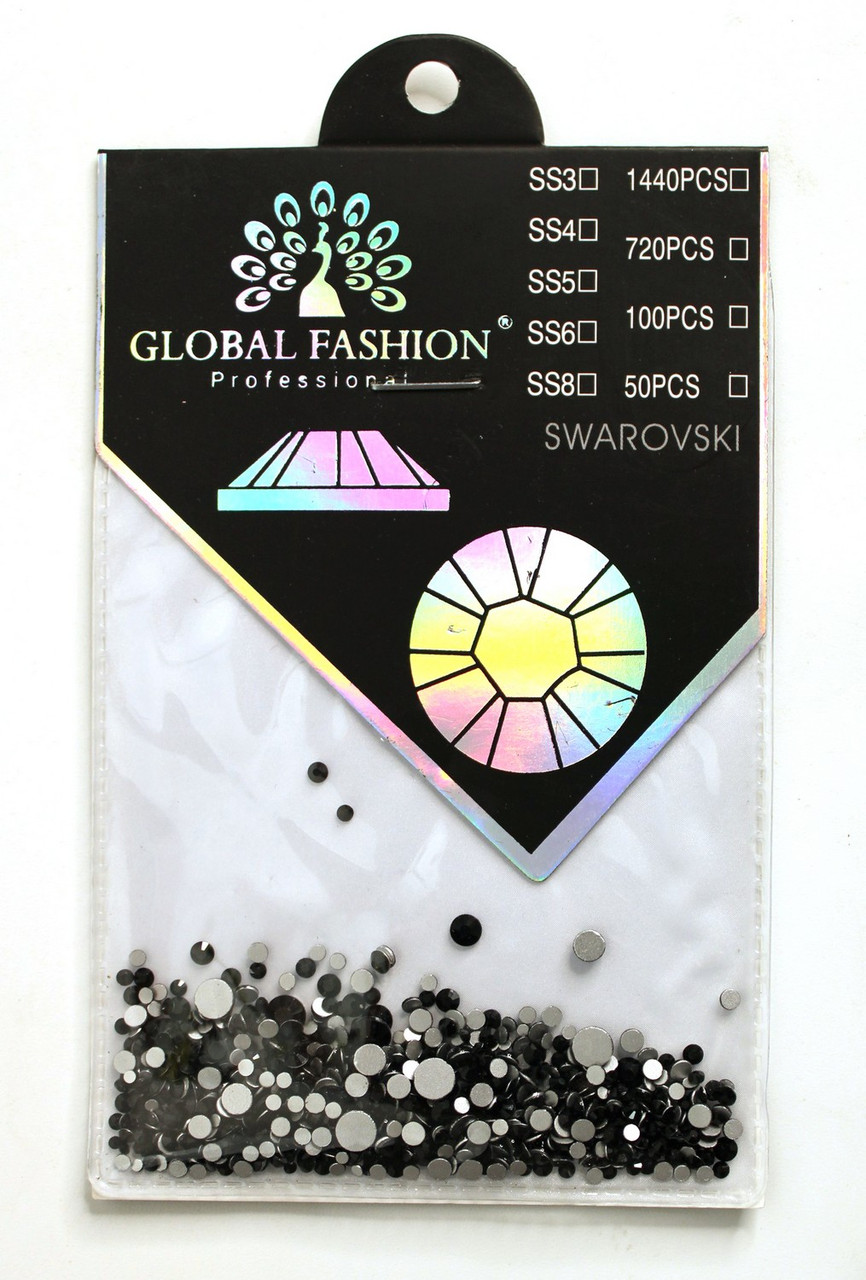 Декор для нігтів Global Fashion пікселі, камені, бронза, 720 шт., фото 1