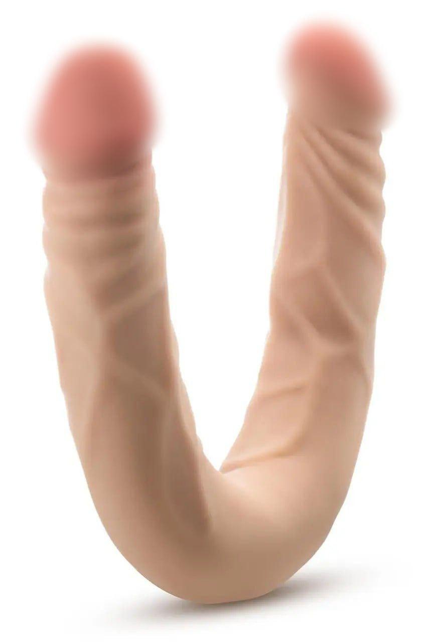 Двосторонній реалістичний фалоімітатор Blush Dr. Skin тілесний 18+, фото 1