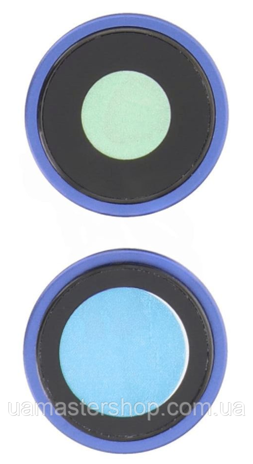 Скло камери iPhone 16/16 Plus синій Ultramarine + кільце комплект 2, фото 1