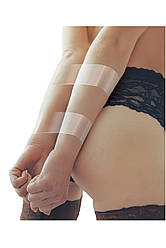 Набір БДСМ WhipSmart Bondage Tape стрічка для бондажу прозора з чорною маскою для очей 18+