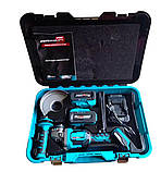 Машина кутошліфувальна ручна GRAND МШУ-20 BL/HS Якісна акумуляторна болгарка (АКБ і зарядка), фото 6