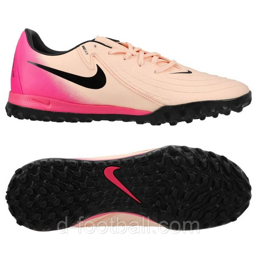 Сороконіжки чоловічі Nike Phantom GX II Academy TF FJ2577-800, Рожевий, Розмір (EU) — 40, фото 1