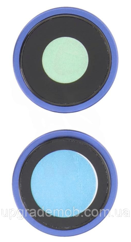 Скло камери iPhone 16/16 Plus синій Ultramarine + кільце комплект 2, фото 1