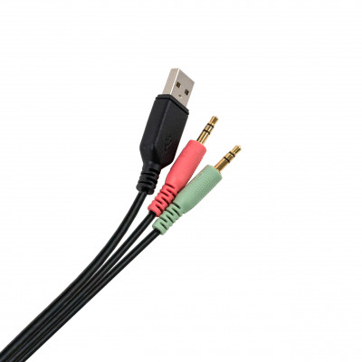 Навушники Vinga HSCU-100 Gaming LED Black (HSCU-100), фото 1