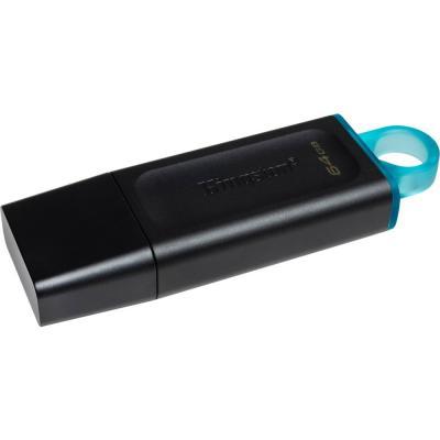 USB-накопичувач 64GB Kingston DataTraveler Exodia Black/Teal, фото 1