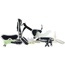 Набір для БДСМ ігор Whipsmart All-In One, що світиться в темряві, чорний, 12 шт. 18+