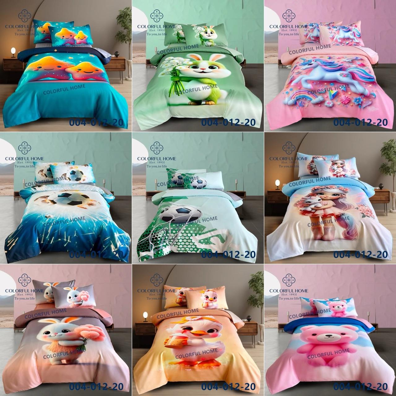 Постільна полуторна білизна з дитячими малюнками, фото 1