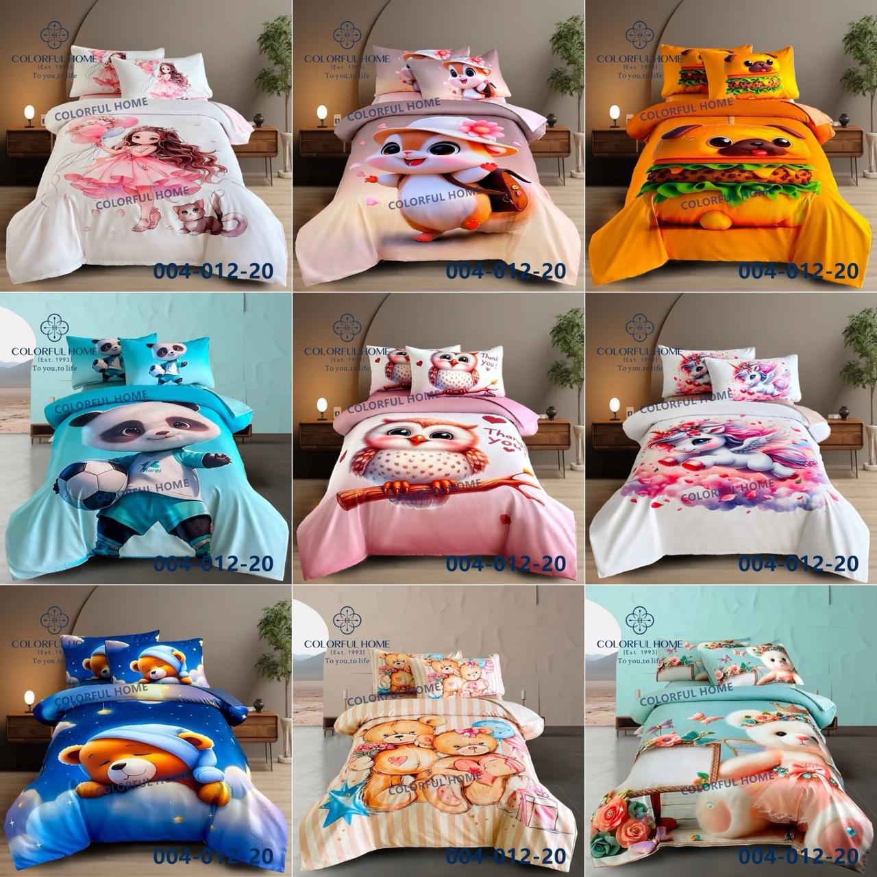 Постільна полуторна білизна з дитячими малюнками, фото 1