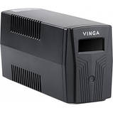 Vinga LCD  600VA 360W AVR 2*Schuko plastic case (  VPC-6, фото 6