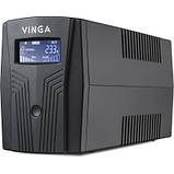 Vinga LCD  600VA 360W AVR 2*Schuko plastic case (  VPC-6, фото 8