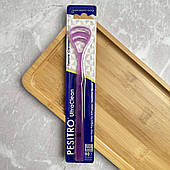 Скребок для язика Pesitro (фіолетовий), 1 шт