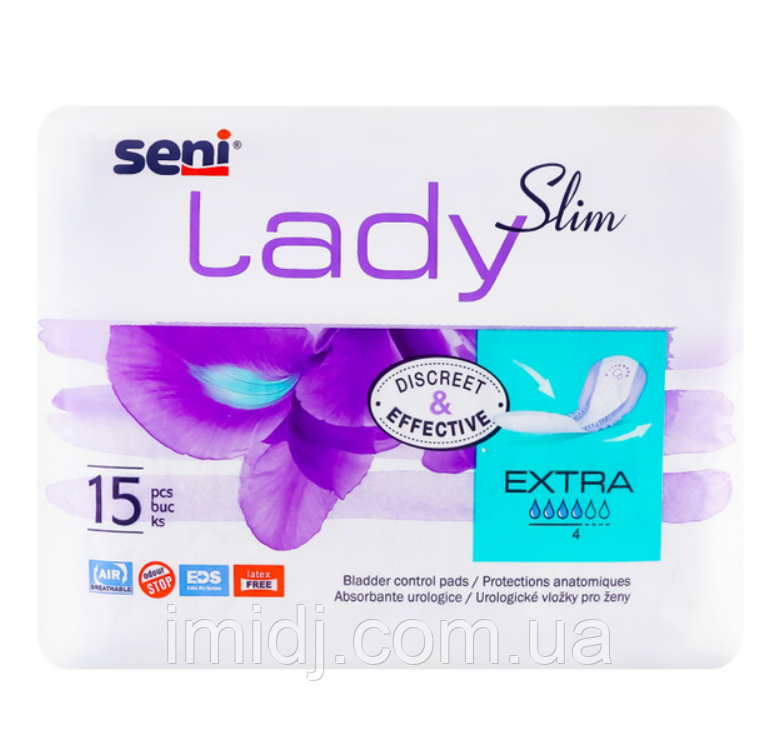 Прокладки урологічні Seni Lady Slim Extra 15 шт., фото 1