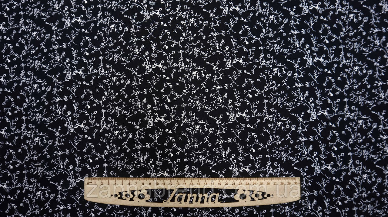 Тканина Софт колір чорний "Гравілат", фото 1