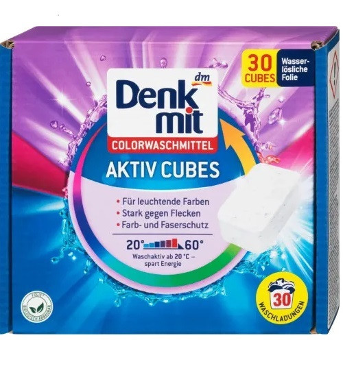 Таблетки для прання Denk Mit для кольорових речей 30 шт, фото 1