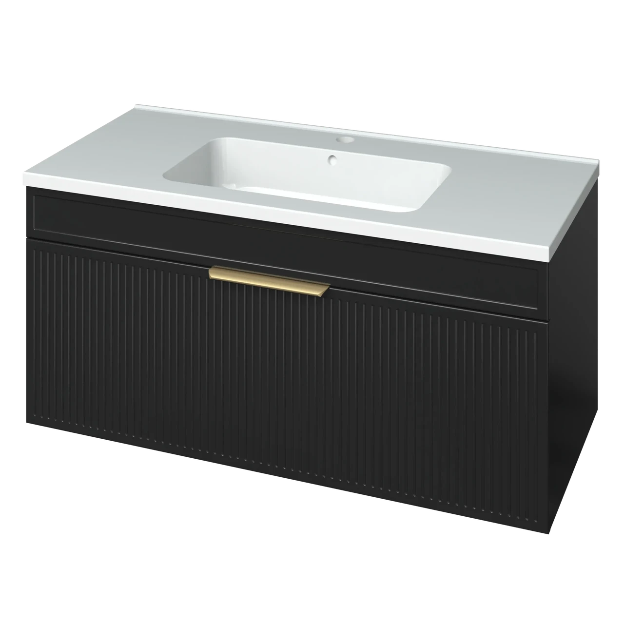 "Адель" Тумба з ум. Родео 100, чорна, фото 1