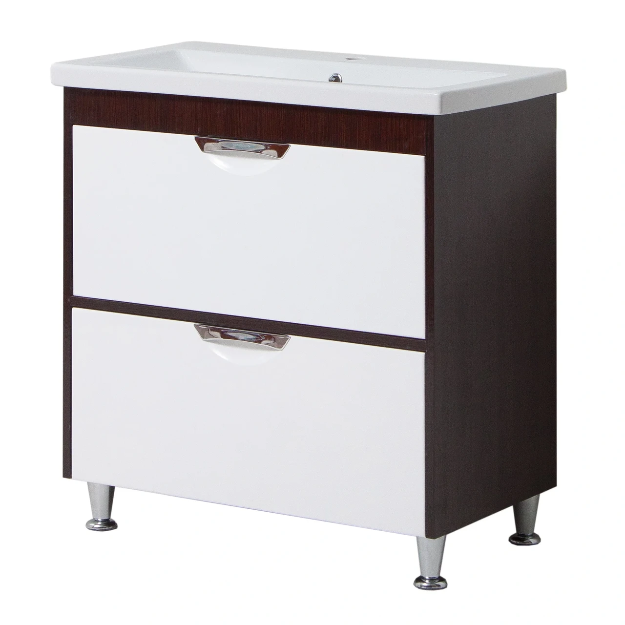 Тумба з умивальником "Венге".шт.камінь Глорія 60 з 2 шух-ми, вр.р. напр.прих.монт., фото 1