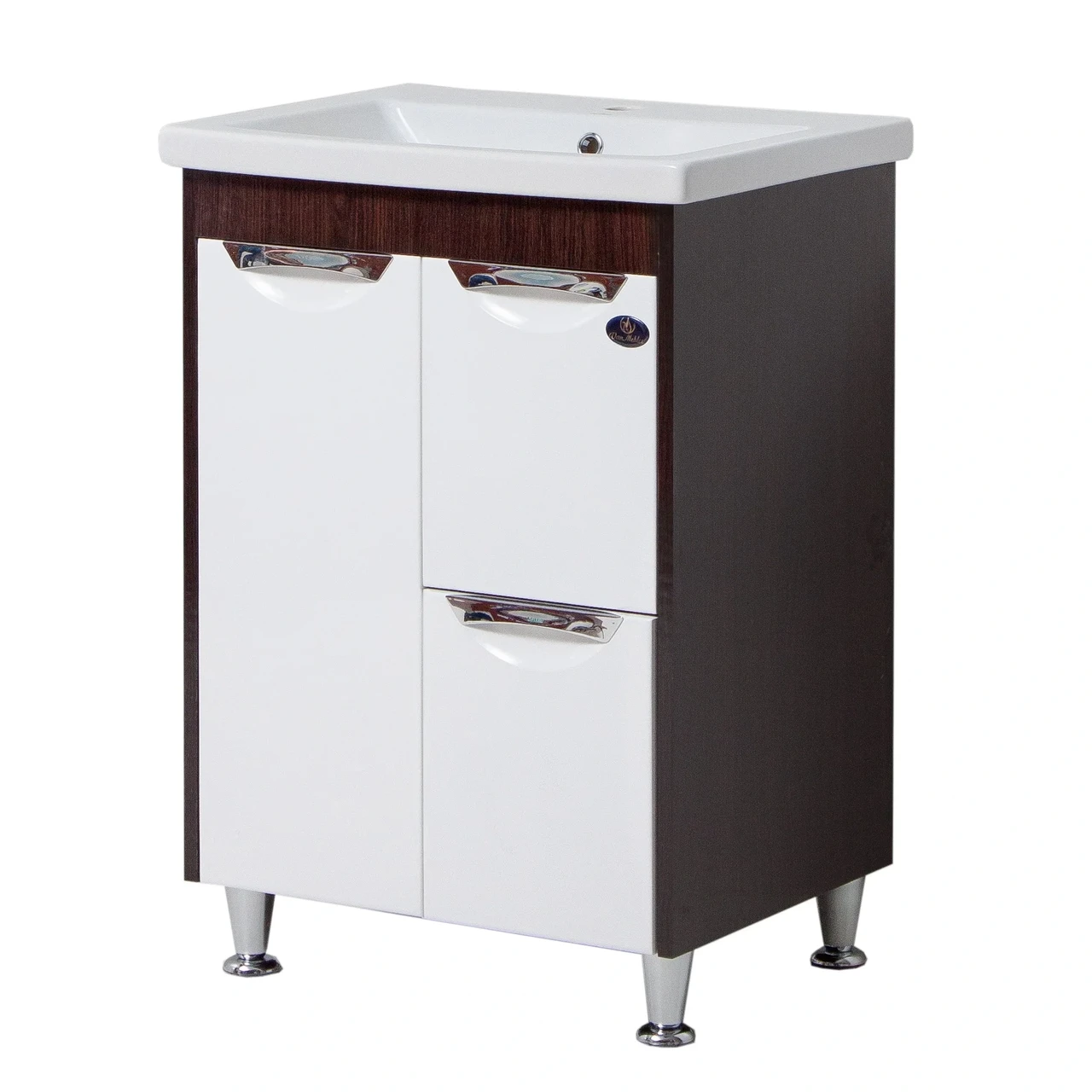 Тумба з умивальником "Венге".шт.камінь Глорія 70 з шухлядою, вр.р, фото 1