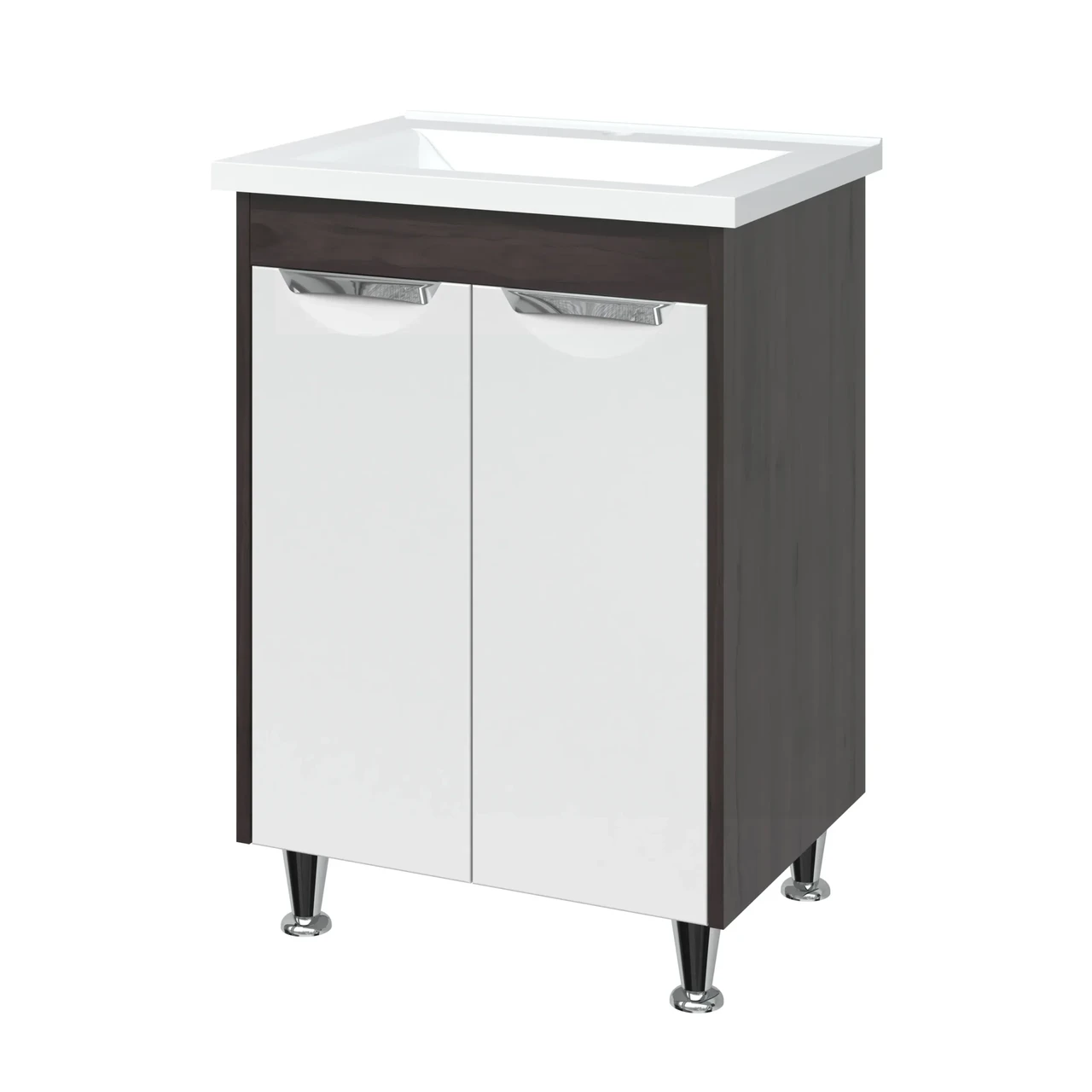 Тумба з умивальником "Венге".шт.камінь Глорія 70 вр,р, фото 1