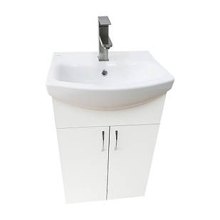 Тумба с умивальником Церсания (50 см) + смішувач