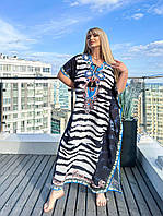 Жіноча ідеальна сукня-туніка для відпочинку універсального розміру L-6XL із етничним принтом