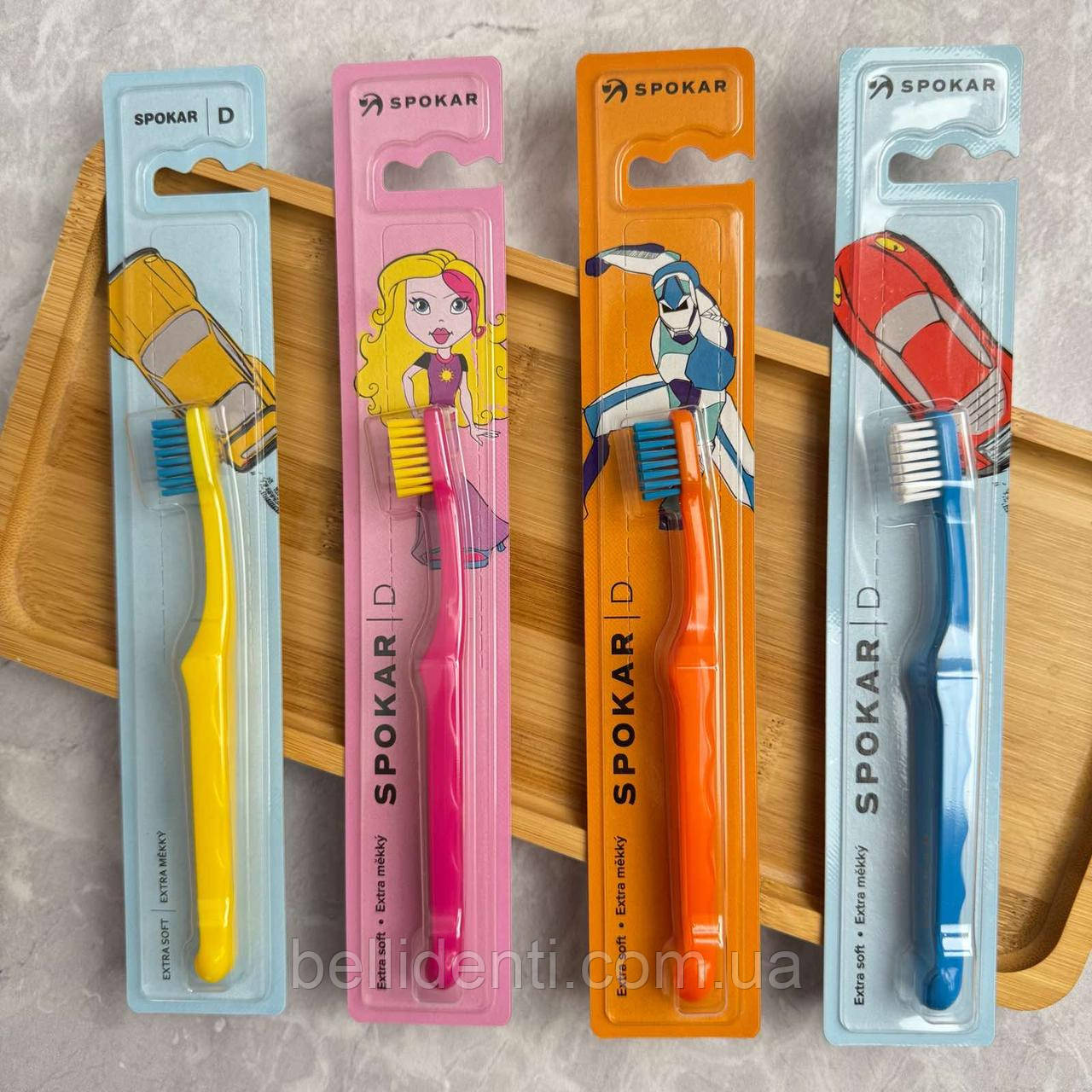 Дитяча зубна щітка Spokar D Extra soft (від 0 до 6 років), 1 шт