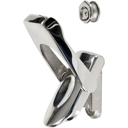 Засувка важільна Osculati 80х26 мм з нержавіючої сталі з ексцентриковим регулюванням та ергономічною ручкою