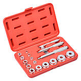 Набір оправок для запресовування підшипників сальників 17 пр. REWOLT T2039, фото 4