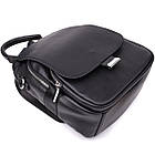 Стильний жіночий рюкзак з натуральної шкіри Vintage 23056 Чорний, фото 5