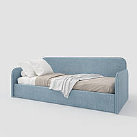 Односпальне ліжко з ортопедичними ламелями 800х2115х1040 мм Блакитний