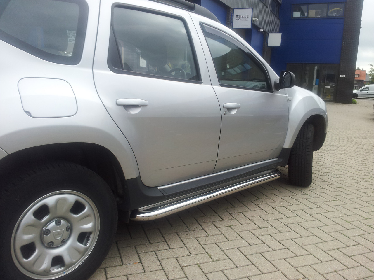 Бокові пороги Premium (2 шт., нерж.) 60 мм для Renault Duster 2008-2017 рр, фото 1