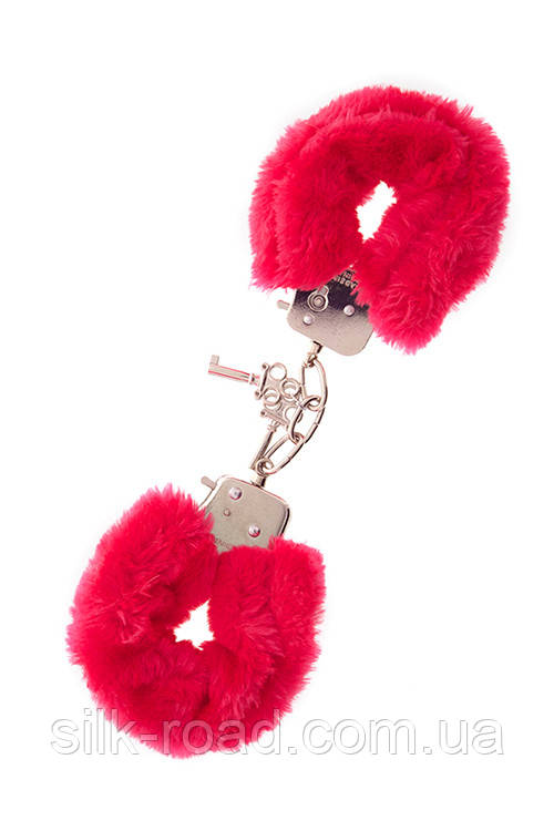 Наручники, Metal Handcuff with Plush, RED