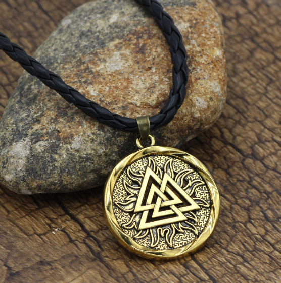 Кулон Вогняний Триксель жовтий метал