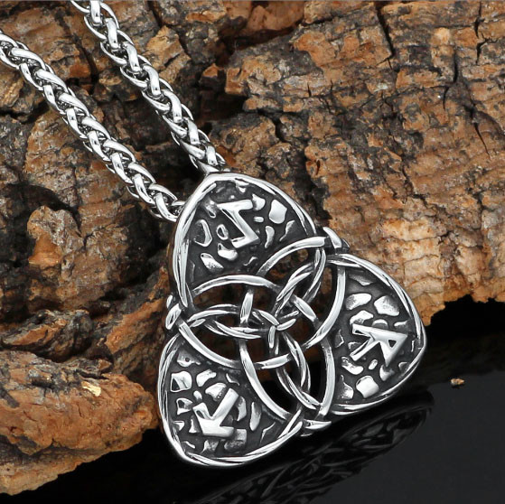 Кулон Триксель білий метал