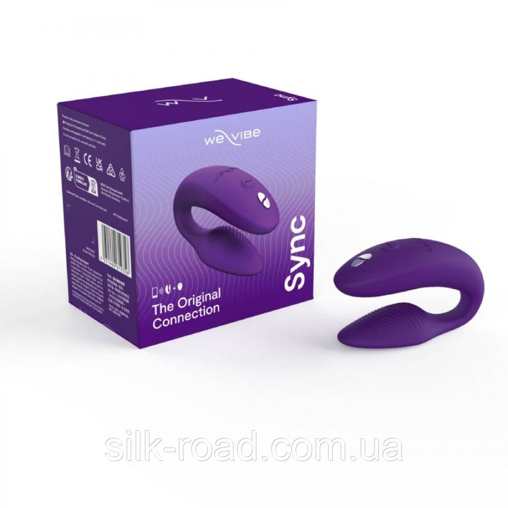 Інноваційний смарт-вібратор We Vibe Sync 2 Purple для пари, фіолетовий