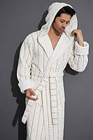 Халат чоловічий з капюшоном Nusa 7005 кремовий Halat-M26 4665802
