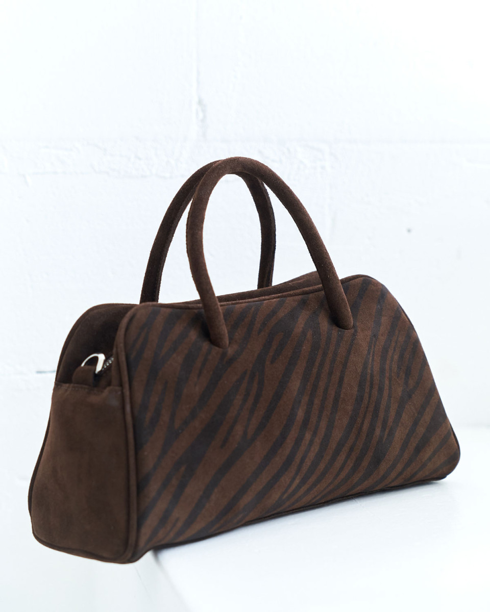 Жіноча шкіряна сумка «Кармел» шоколадна 5114811