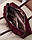 Замшева жіноча сумка «Alexa» бордова 5114809, фото 5